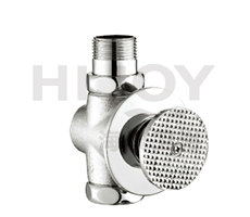 Concealed delay flush valve
