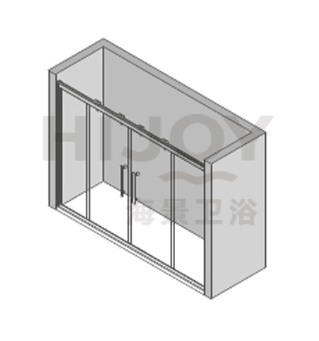 不锈钢屏风（两固两活）