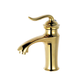 Single-handle and single-hole basin faucet