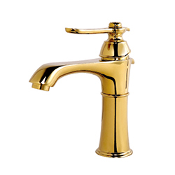 Single-handle and single-hole basin faucet