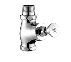 Oblique flush valve