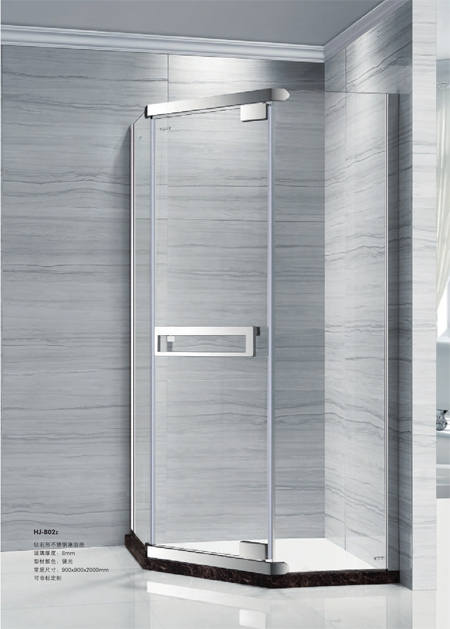 Square stainless steel shower room