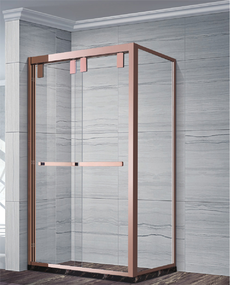Square stainless steel etching shower room