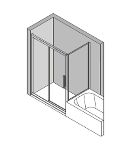 Square stainless steel shower room