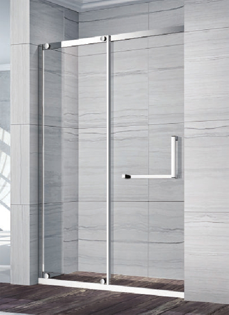 Fan-shaped stainless steel shower room